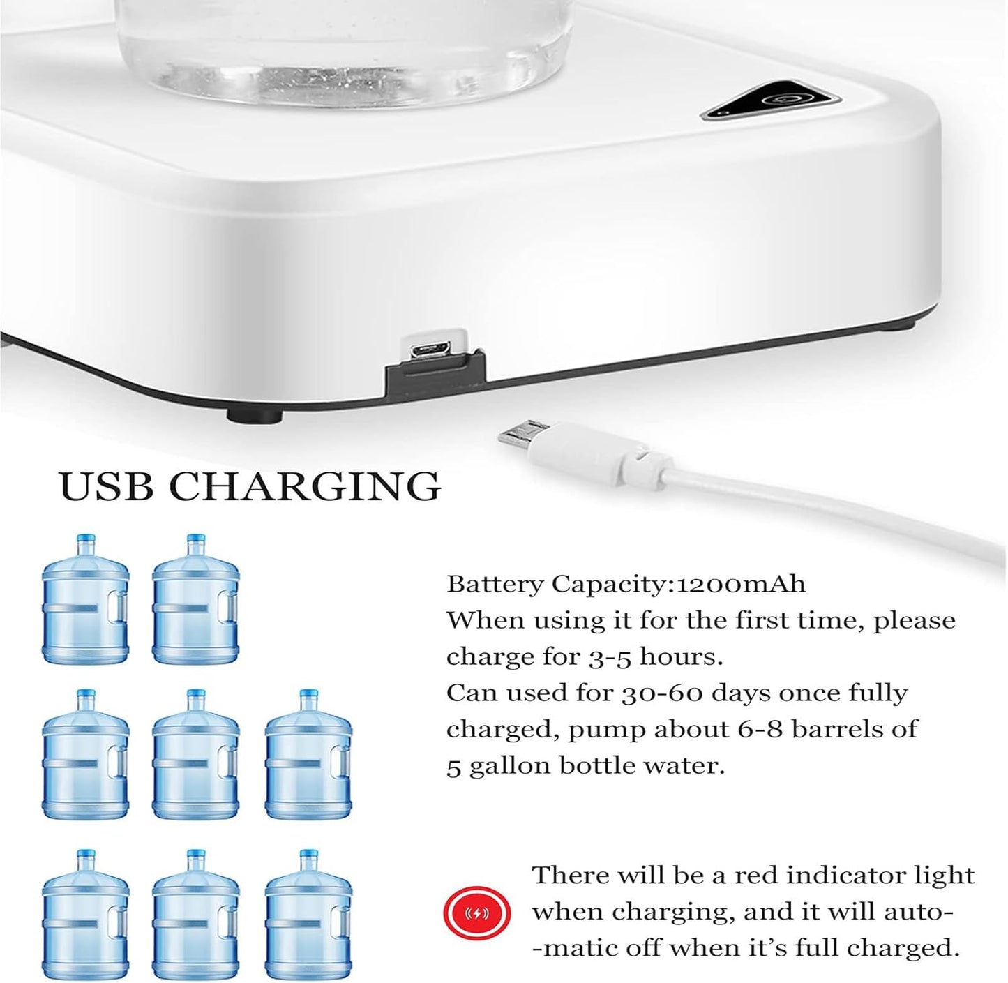 Automatic Rechargeable Water Pump