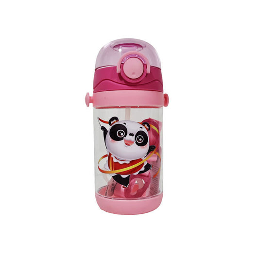 450 mL kids plastic water bottle with straw
