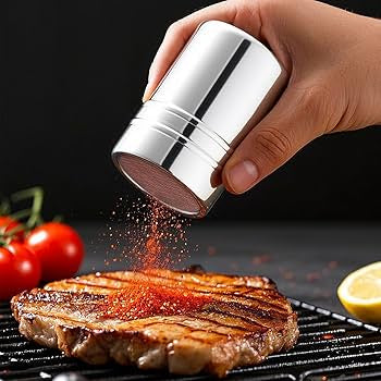 Stainless Steel Powdered Sugar Shaker Duster With Lid
