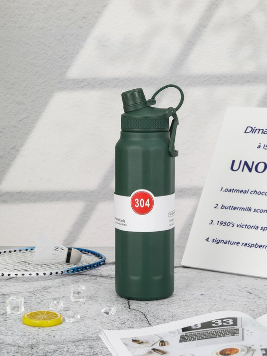 1000 mL stainless steel insulated water bottle with straw