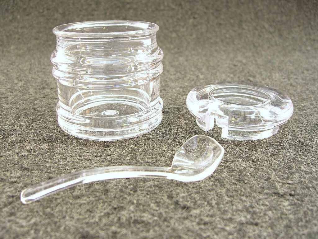 Acrylic Sugar  Jar With Lid & Spoon