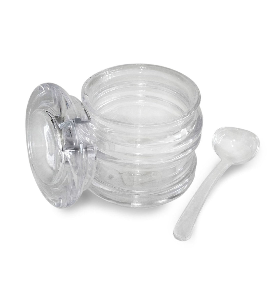 Acrylic Sugar  Jar With Lid & Spoon