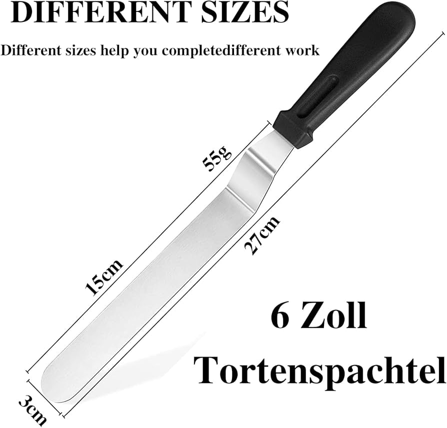 6 inch stainless steel cake spatula