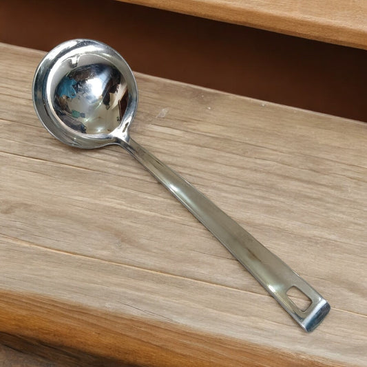 Stainless steel soup ladle