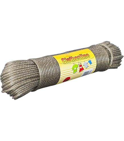 Washing line 20 meters with steel core