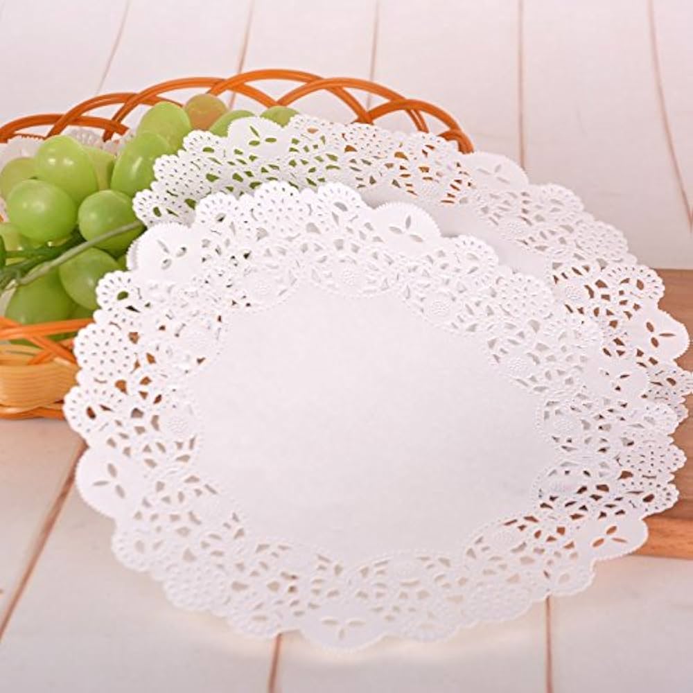 200 pcs Disposable Lace Doilies Paper