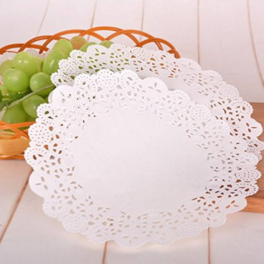 200 pcs Disposable Lace Doilies Paper