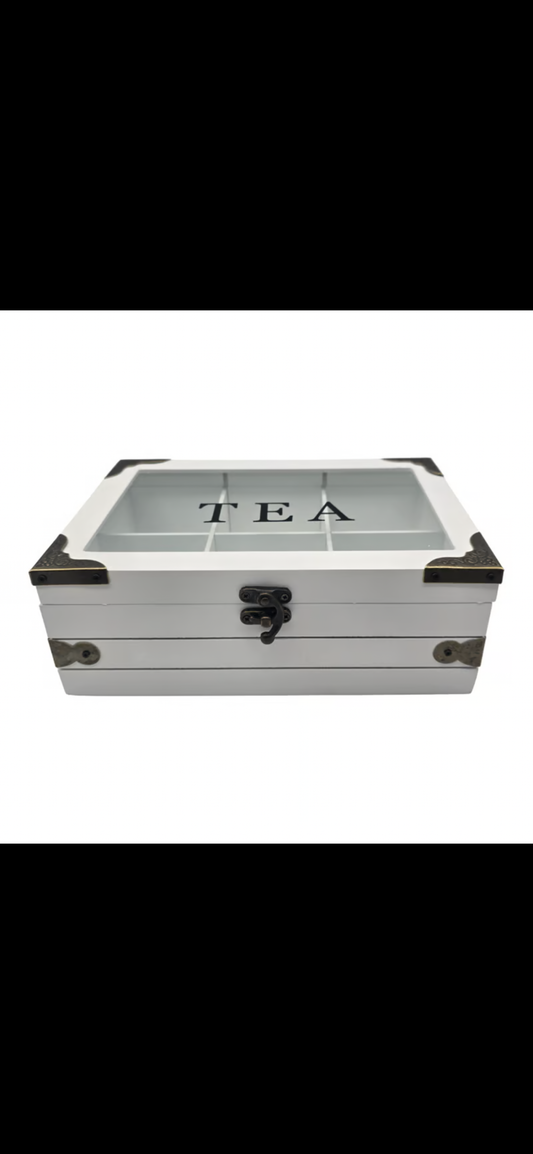 Wooden Tea Box_6 sections