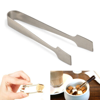 Set of 2 mini stainless steel sugar cube tongs