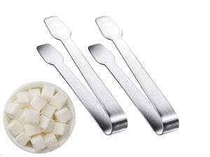Set of 2 mini stainless steel sugar cube tongs