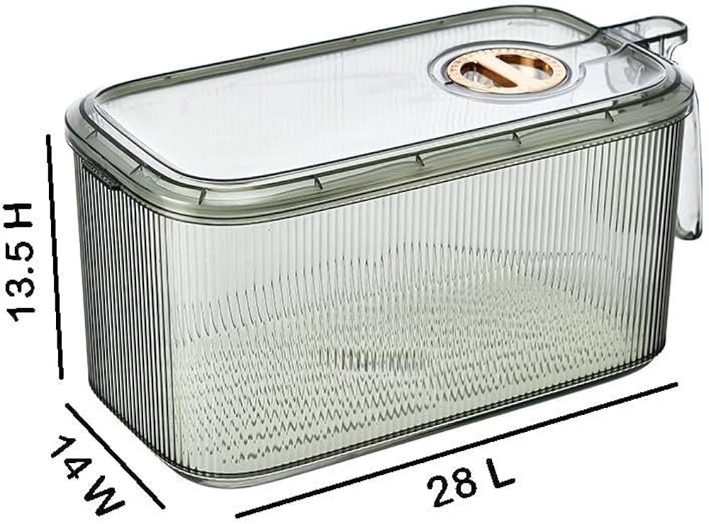 Transparent Acrylic Rectangular Fridge Food container