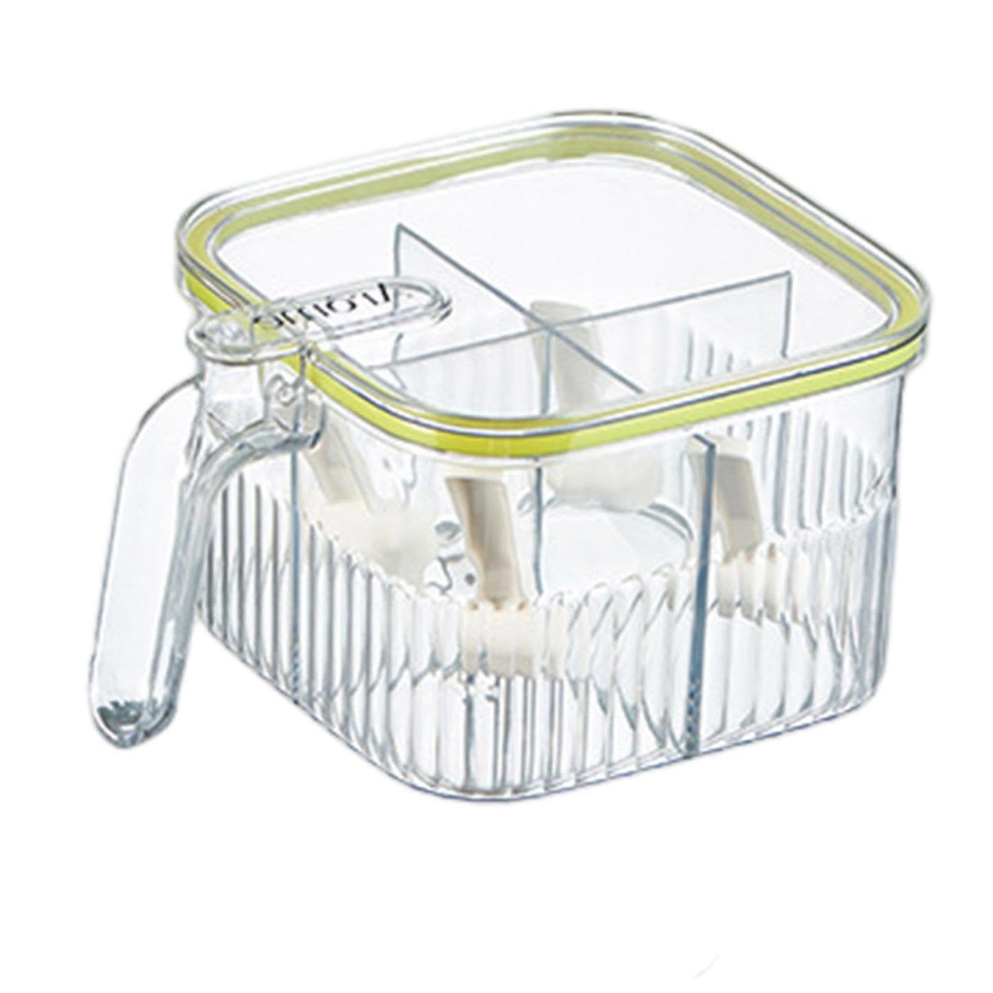 4 Grid Transparent Seasoning Acrylic Box
