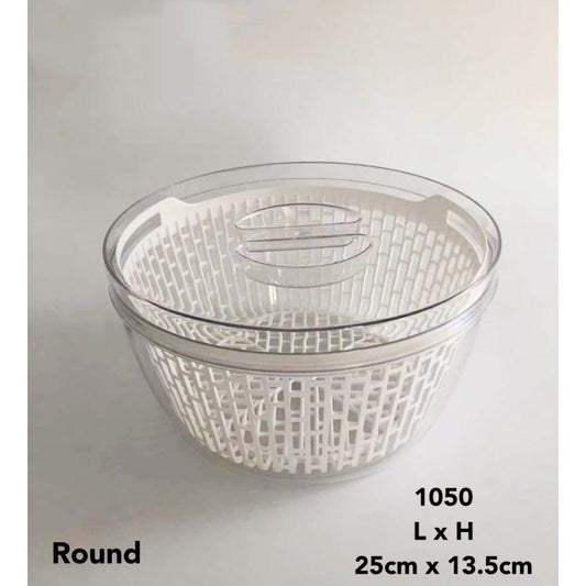 Plexi Drain Basket Sealed Storage Box with Lid