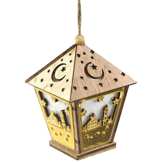 Ramadan Wood Lantern Table Light