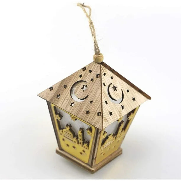 Ramadan Wood Lantern Table Light