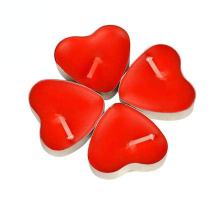 10 Pcs Love Heart Shape Tealights Set