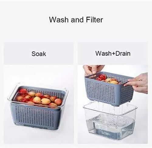 Style House, Rectangular Draining Storage Container