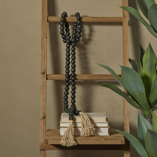 Hand Made Garland With Wooden Beads Decoration