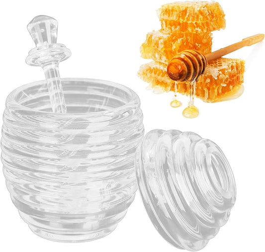 Acrylic Honey Jar & Spoon