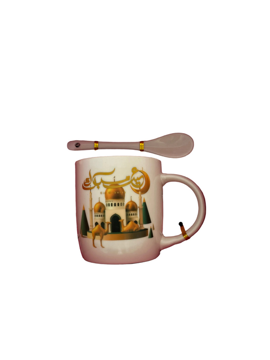 Ramadan  Porcelain Mug With Spoon