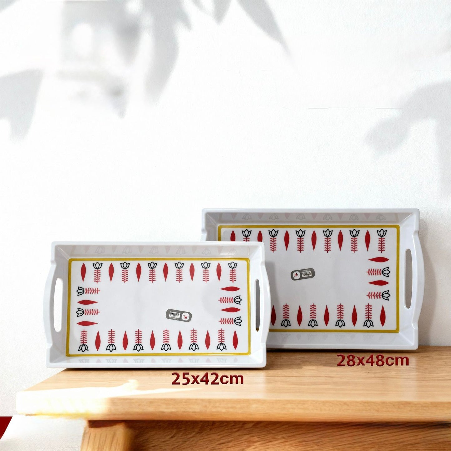 16.5 inch Melamine Handle Tray