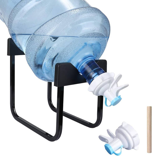 Metal Bucket Storage Rack With Faucet