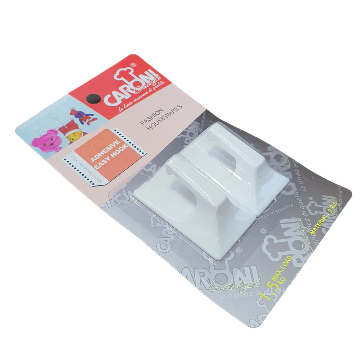 2 pcs Rectangular Adhesive Hooks