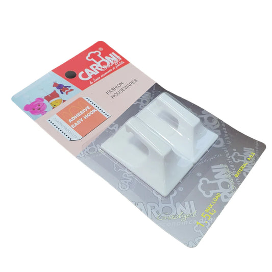 2 pcs Rectangular Adhesive Hooks