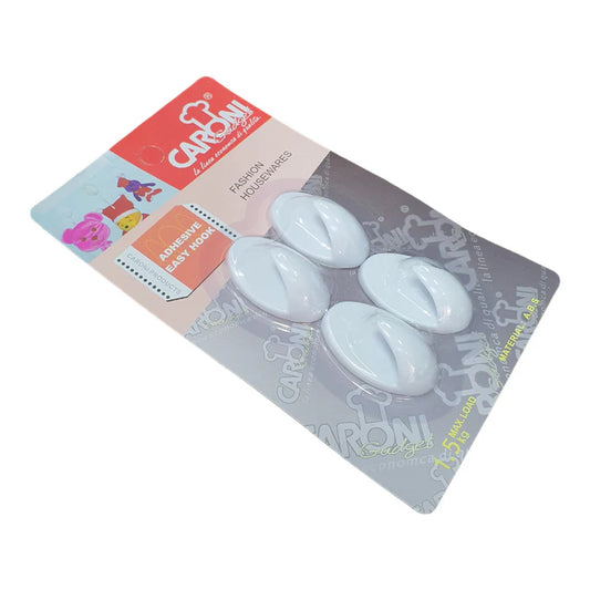 4 pcs Oval Adhesive  Hooks