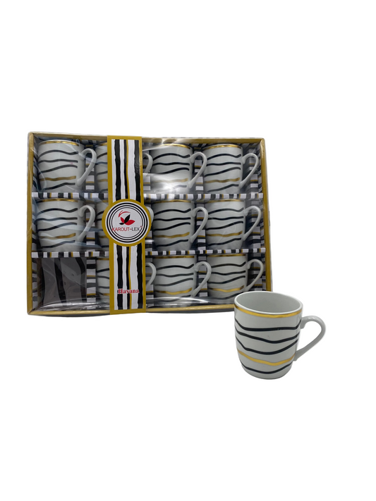 Havana, 12 Pcs Tea Mugs Set