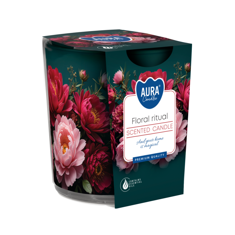 Aura, Glass Scented Candle