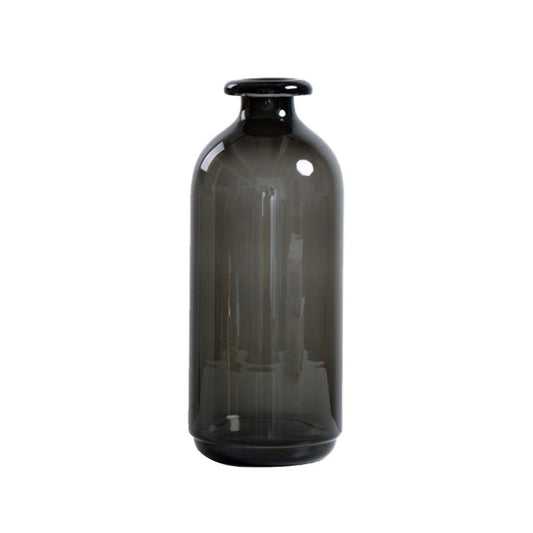 Black Transparent Glass Vase
