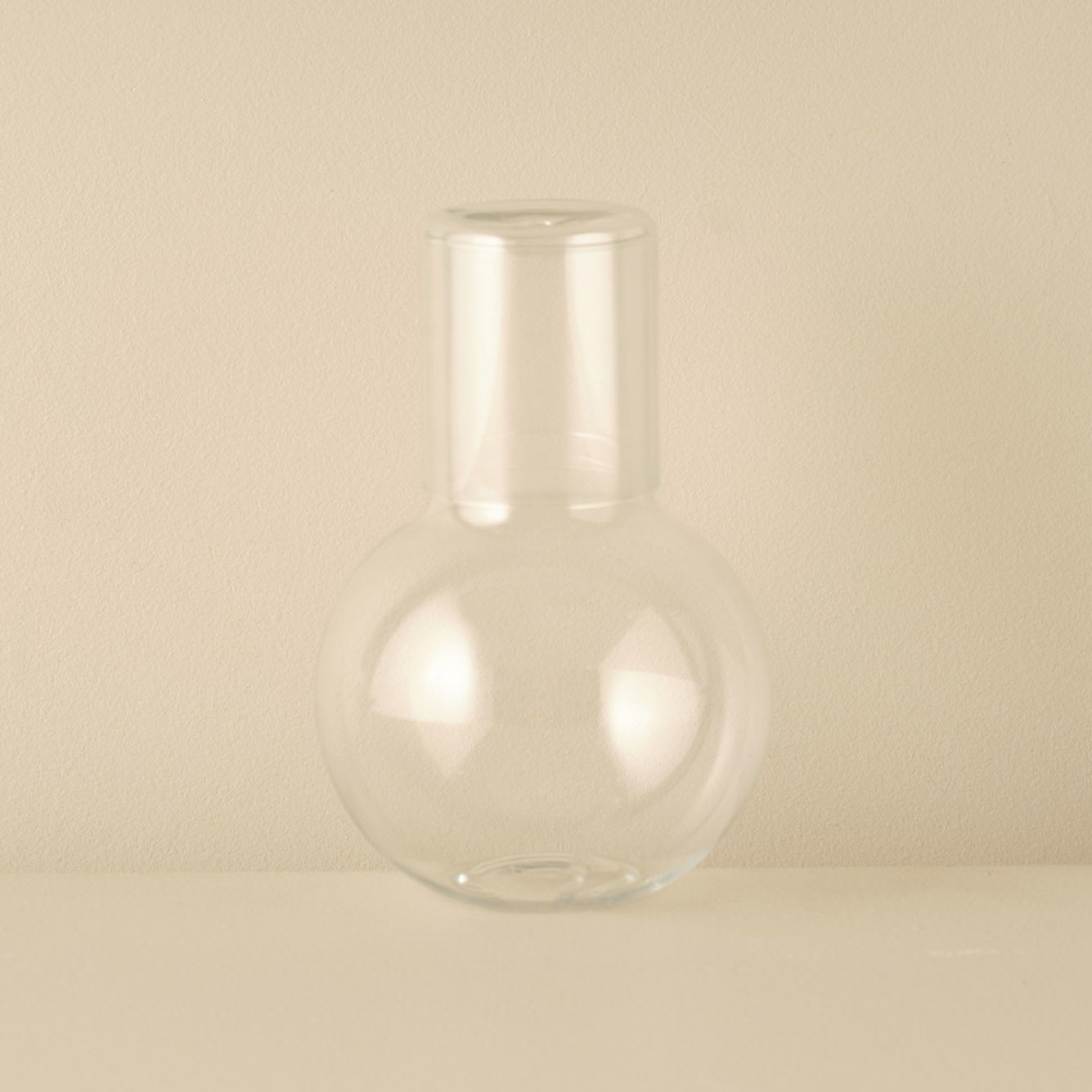 Transparent Colored Glass  Vase