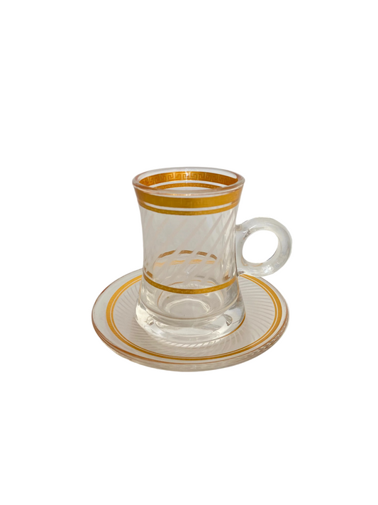 12 Pcs Tea Cups Set With Saucers Set