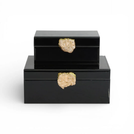 2 Pcs Crystal Box Set