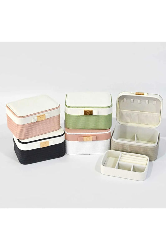 2 Layer Knitted Patterned Jewellery Box