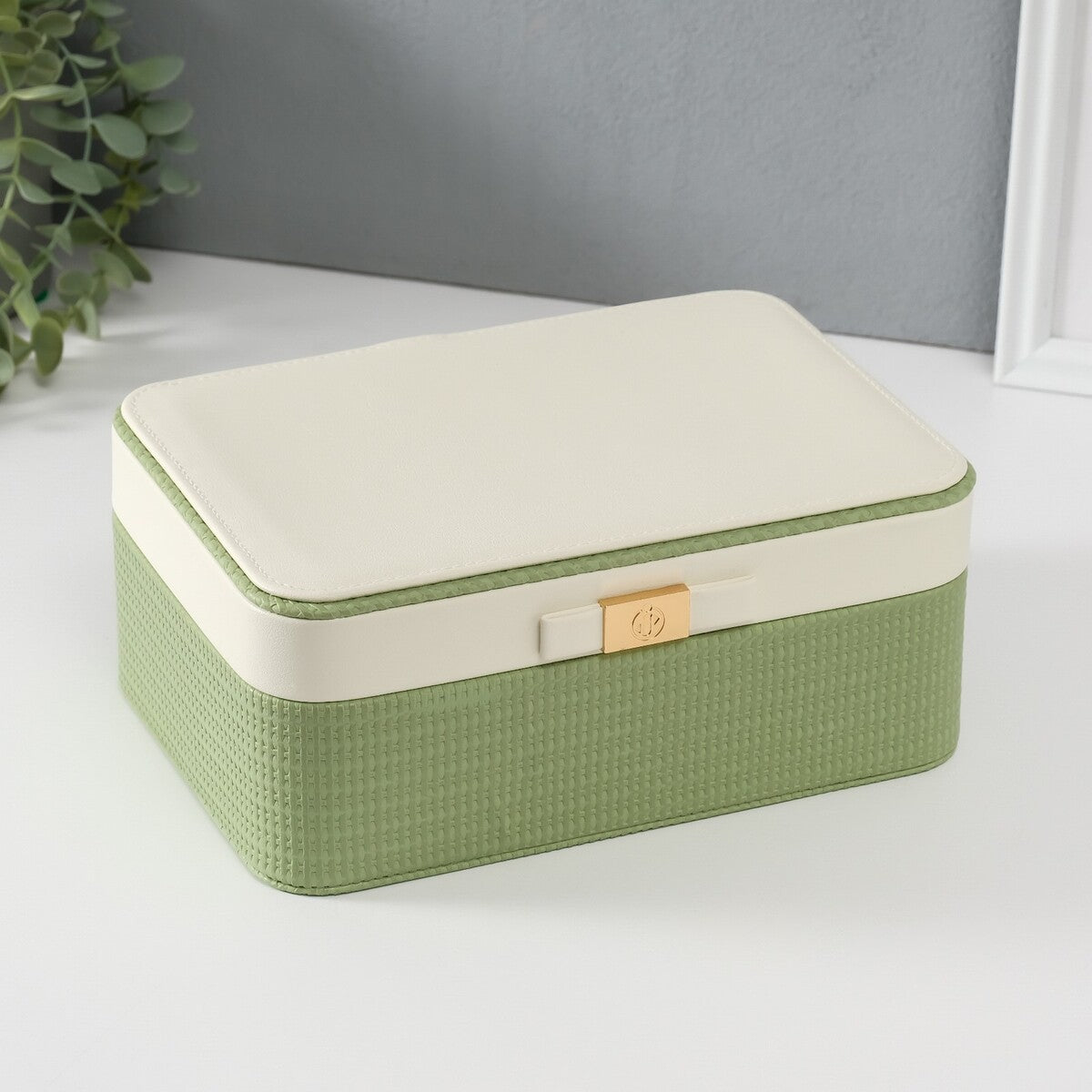 2 Layers Knitted Patterned Jewellery Box