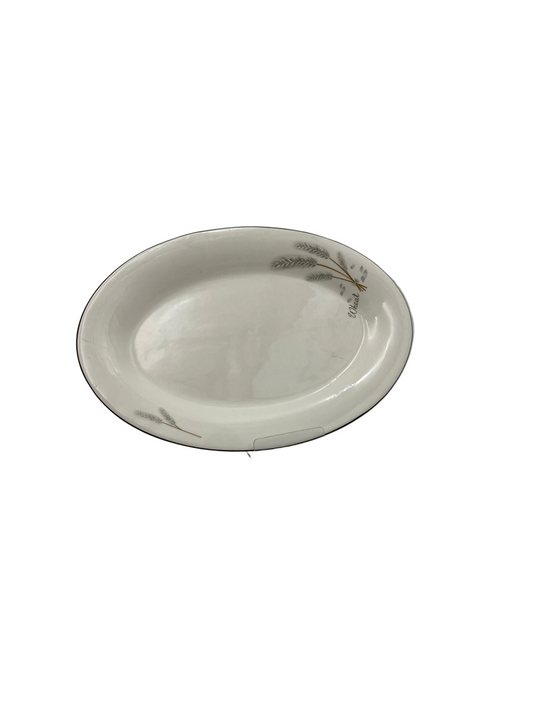 Oval Flat Ceramic Plate