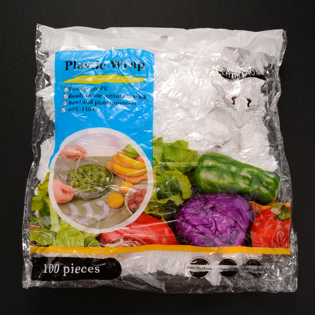 100 Pcs Disposable Plastic Wrap