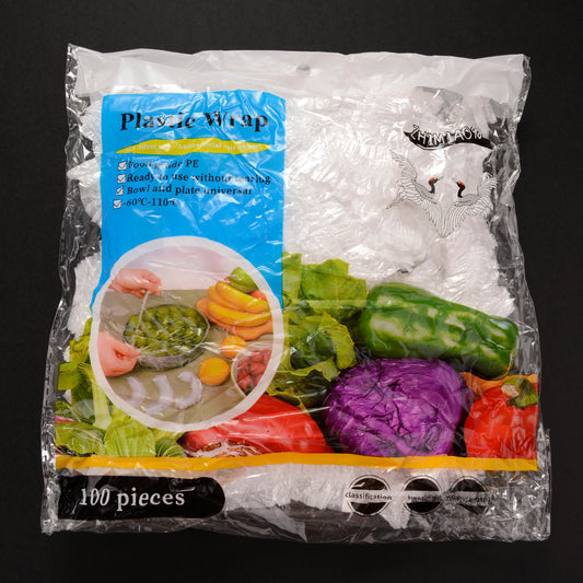 100 Pcs Disposable Plastic Wrap