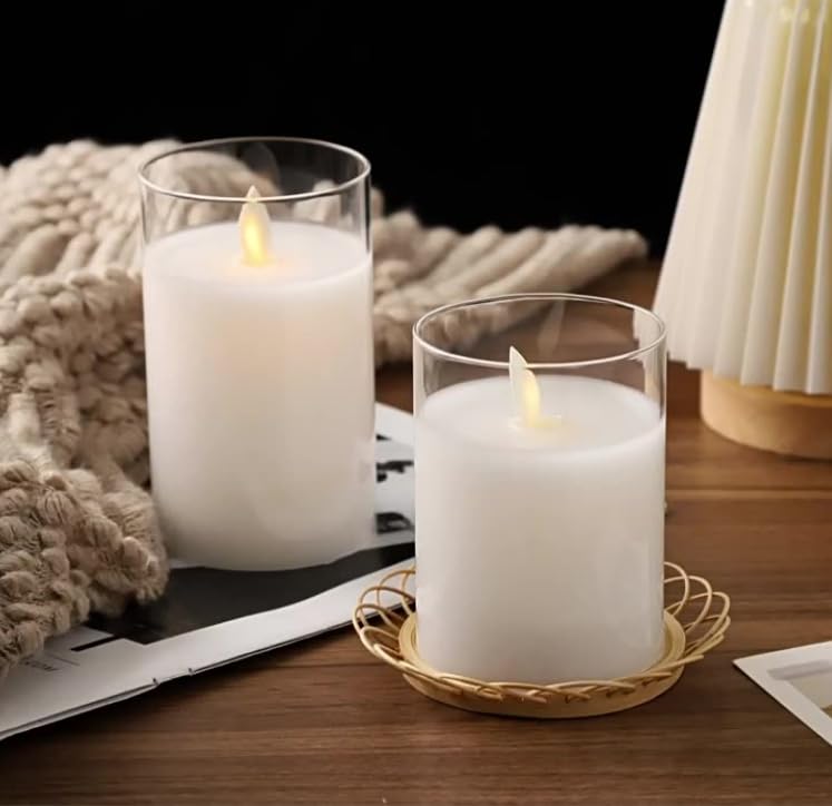 Simulated Plastic Transparent Led Candle