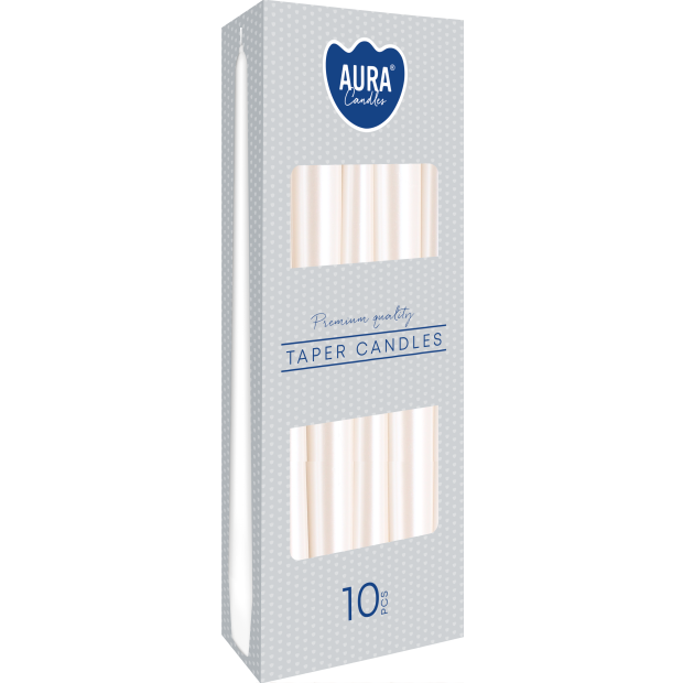Aura, 10 pcs Taper Candles