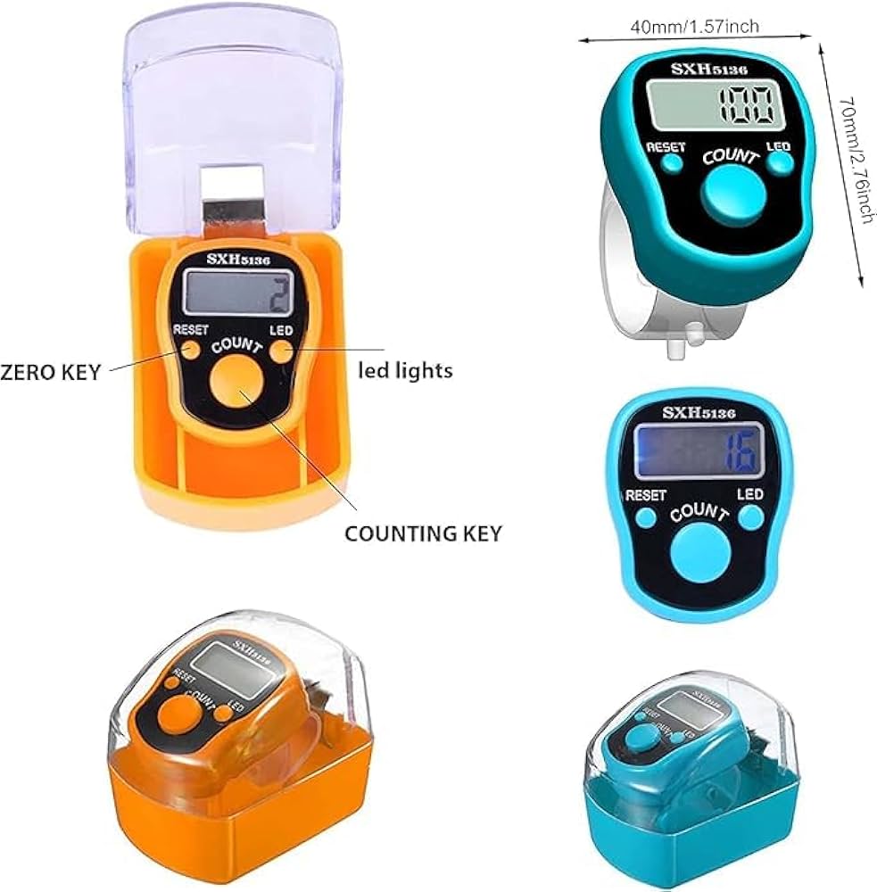 Led Light Finger Counter With Box