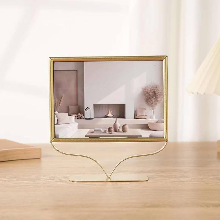 Metal Photo Frame with Glass Transparent Face