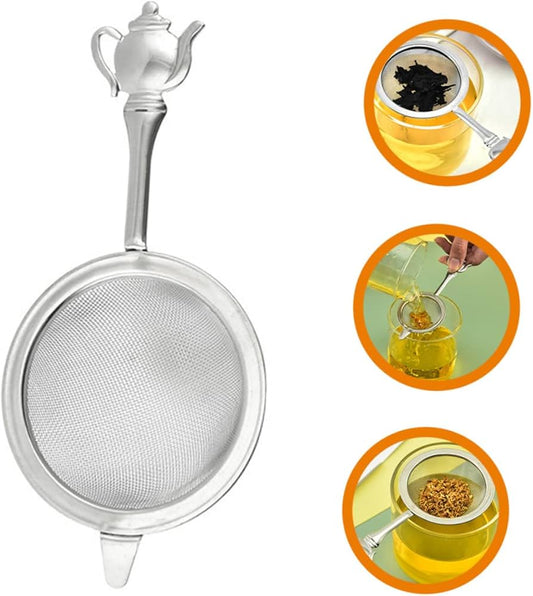 3 Pcs Stainless Steel Tea Mesh Strainer Set