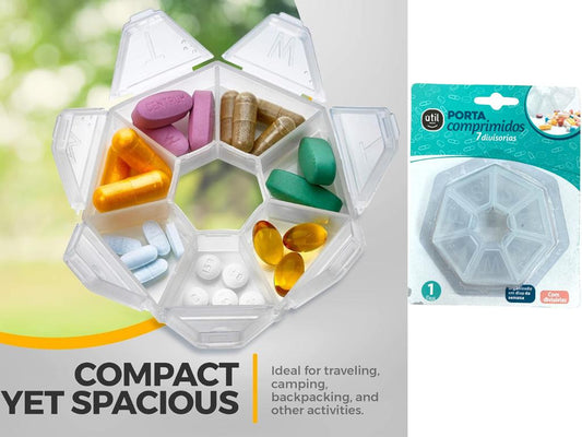 7 Compartments Pill and Vitamin Organizer