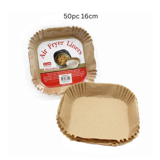 Airfryer Paper Tray Square 50pc 16cm