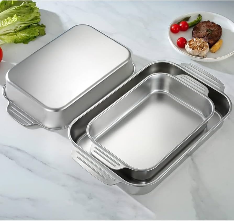 Stainless Steel Tray With A Handle