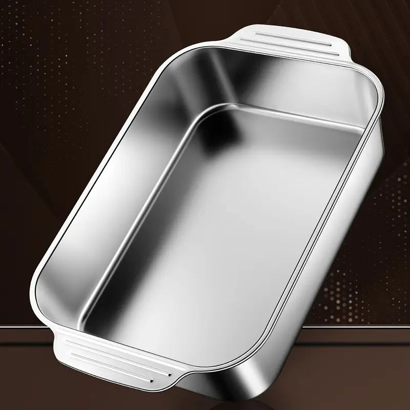 Stainless Steel Tray With A Handle