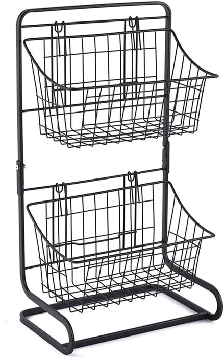 2-Tier Kitchen Metal Storage Rack
